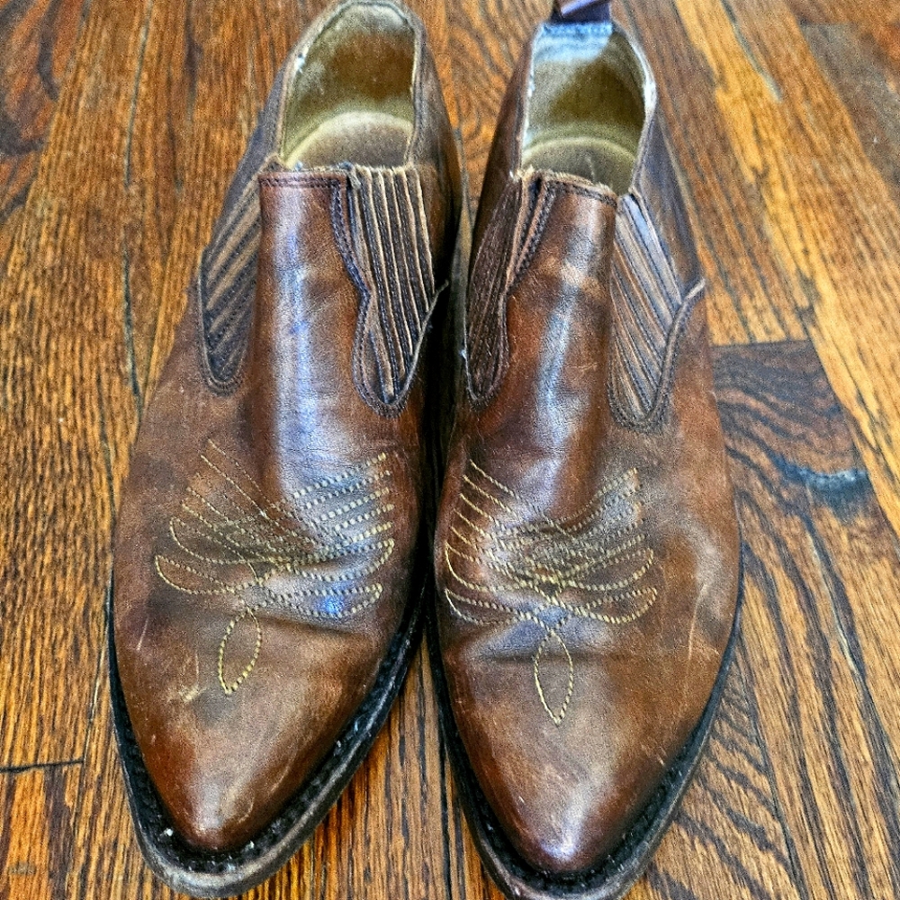 Frye Brown Leather Loafers Size 5.5 Womens